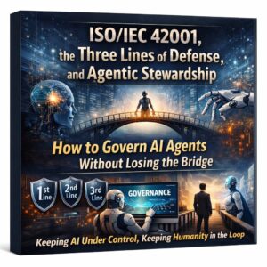 ISO/IEC 42001, Three Lines of Defense, and Agentic Stewardship